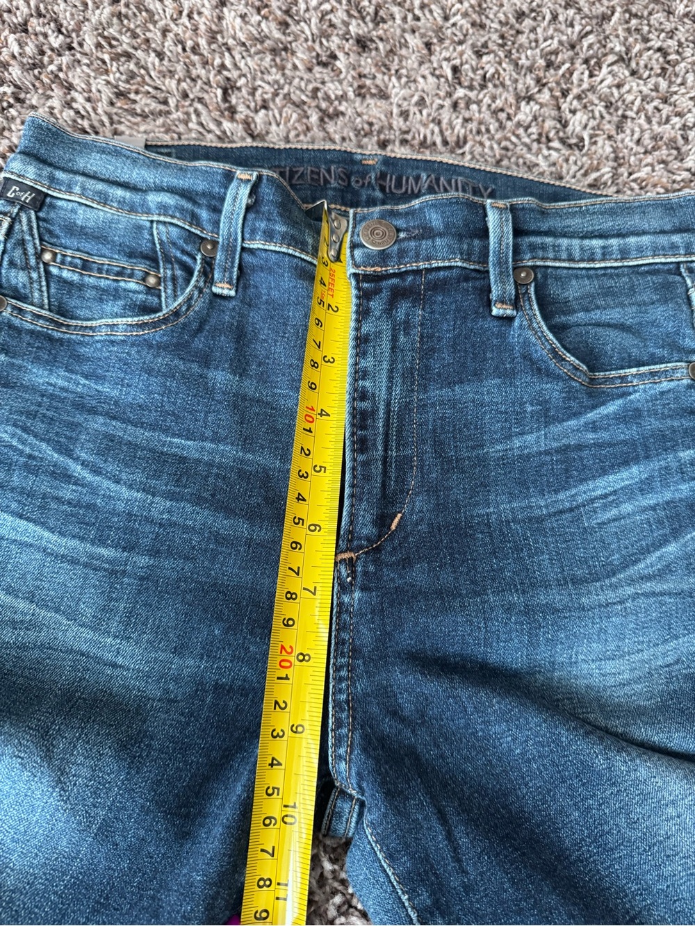 Citizens Of Humanity Rocket High Rise Skinny Jeans Medium Wash Stretch 29 - Picture 11 of 12